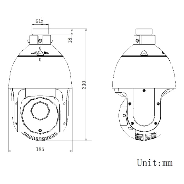 DS-2DE5220IW-AE dimensions