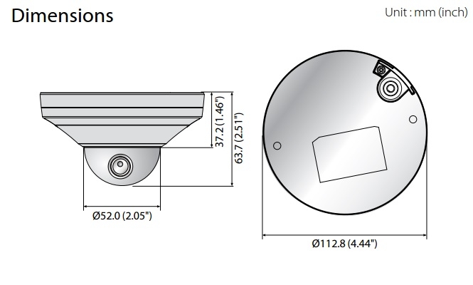 XNV-6011 dimensions