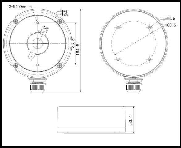  Hikvision DS-1280ZJ-DM22 Junction Box