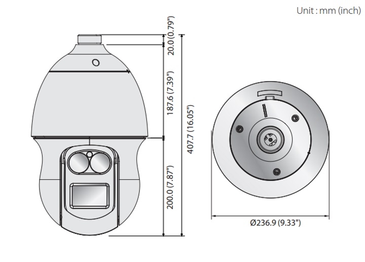 PNP-9200RH dimensions